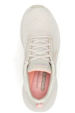 Sneakers natural pink leggere e flessibili Skechers SEKCH Cloud Smooth Wave