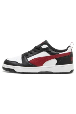 Sneakers Nere Bianche e Rosse Puma Rebound V6 Low