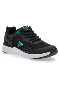 Sneakers Nere Con Chiusura Lacci Leone M0518
