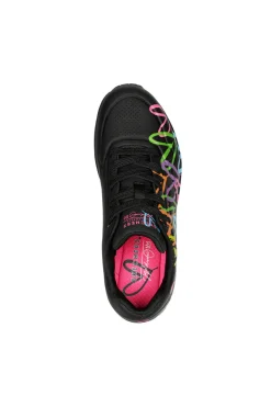 Sneakers Nere Con Cuori Multicolor Skechers Uno Highlight Love