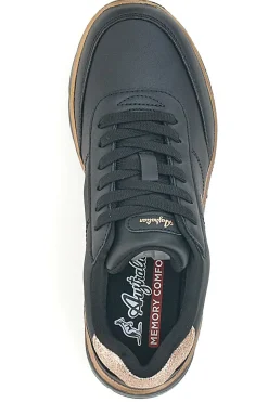 Sneakers Nere Con dettagli Dorati Australian AU42W511