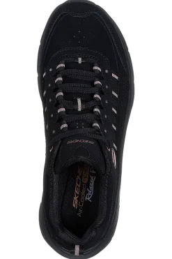 Sneakers Nere con Dettagli Glitter SKECHERS D'LUX WALKER 2.0 GOLDEN STEP