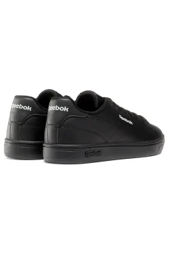 Sneakers Nere con Loghi Bianchi Reebok Court Clean