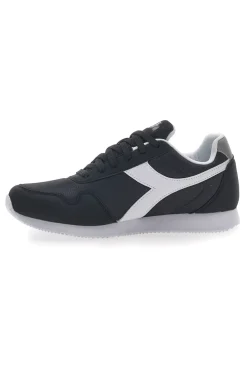 Sneakers Nere Con Logo Bianco Diadora Simple Run