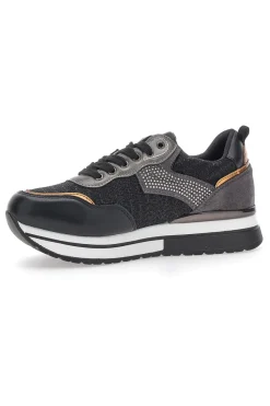 Sneakers Nere Con Platform Miss Pappalea 23011