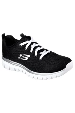 Sneakers nere con suola bianca in mesh e Memory Foam Skechers Graceful Get Connected