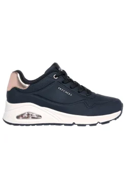 Sneakers nere con suola bianca e dettagli oro Skechers Uno Golden Air