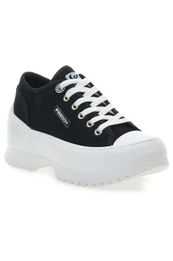 Sneakers Nere Con Suola Platform Bianca FREDDY FY7601