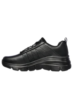Sneakers Nere con Tomaia in Pelle Skechers Fashion Fit - Effortless