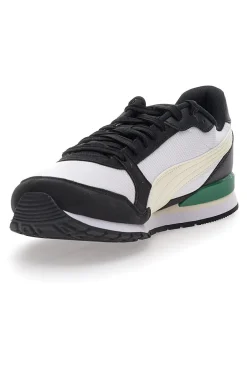Sneakers nere e bianche con dettagli colorati Puma St Runner V3 Mesh