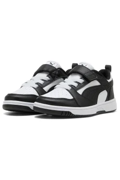 Sneakers nere e bianche con strappo Puma Rebound V6 Lo AC+ PS