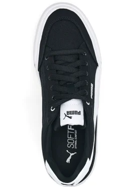 Sneakers Nere e Bianche In Tela Puma Court Classic Vulc Fs