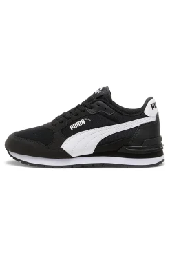Sneakers nere e bianche in mesh Puma ST Runner v4 Mesh Jr