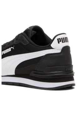 Sneakers nere e bianche in mesh Puma ST Runner v4 Mesh Jr