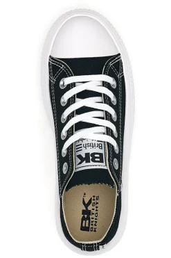 Sneakers Nere e Bianche In Tela Con Platform British Knights Kaya Flow Low