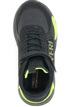 Sneakers Nere e Lime Coveri Adams