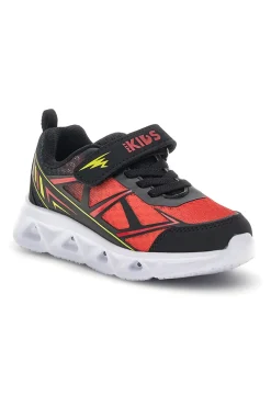 Sneakers Nere e Rosse con luci Pitt kids 11562