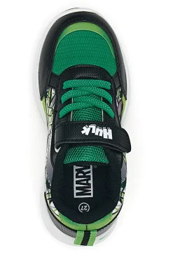 Sneakers Nere e Verdi con Luci e Velcro Avengers Hulk R1010201T