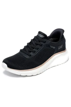 Sneakers nere in knit slip-ins con memory foam Skechers Bobs Squad Chaos Current Muse