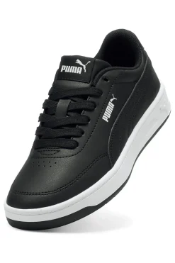 Sneakers nere in materiali sintetici con suola bicolore Puma Court Classic Clean Jr