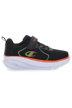 Sneakers nere in mesh con suola chunky e dettagli arancioni Champion HRO J B PS Low Cut