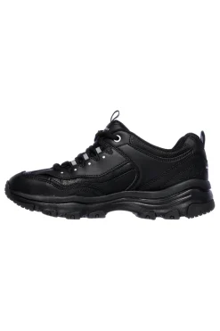 Sneakers nere in pelle con Memory Foam Skechers Iconic Unabashed