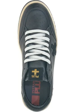 Sneakers nere in pelle con suola beige Pittarello Plus Aurelius Made in Italy