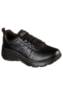 Sneakers nere in pelle con Memory Foam Skechers Fashion Fit Effortless