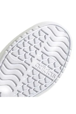 Sneakers nere in suede platform con strisce bianche Adidas VL Court Bold J