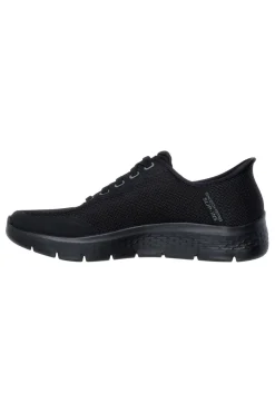 Sneakers nere slip-on in mesh con Air Cooled Memory Foam Skechers Go Walk Flex Netro