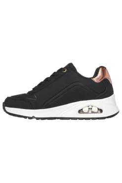 Sneakers nero con zip laterale Skechers Uno gen1 zip and stride