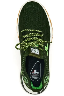 Sneakers Nero e Verde Johes Land 214000