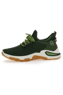 Sneakers Nero e Verde Johes Land 214000