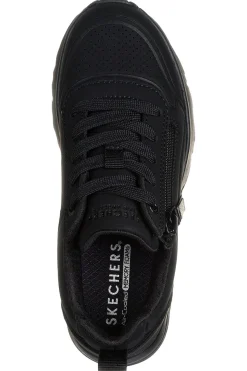 Sneakers nero Memory Foam con zip Skechers Uno Lite Easy Zip