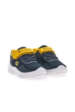 Sneakers Primi Passi Navy e Gialle con Velcro CHAMPION SOFTY EVOLVE B TD