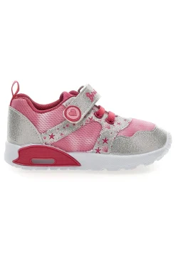 Sneakers Primi Passi rosa e argento fantasia stellata primi passi Pitt kids PK2187B