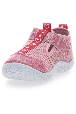 Sneakers Primi Passi Rosa con Dettagli Glitter Pitt Kids 1006