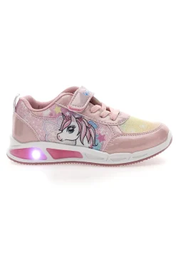 Sneakers Rosa con Brillantini e Stampa UNICORNO S8010119T