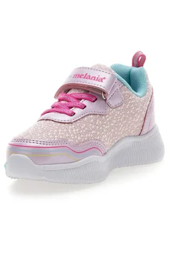 Sneakers rosa con luci e dettagli glitter M-Kids MG25104