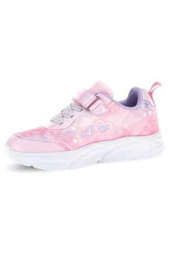 Sneakers rosa con strappi e luci Mkids MJ6036