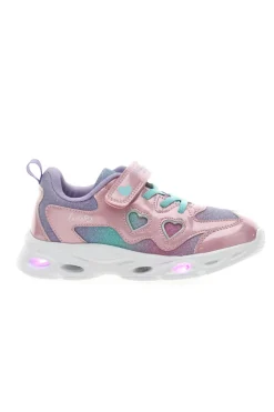 Sneakers Rosa e Bianche con Luci PITT KIDS K2517