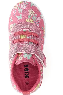 Sneakers rosa fantasia floreale primi passi Pitt kids PK1391G