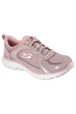 Sneakers rosa in mesh con memory foam Skechers Flex Appeal 5.0 Retro Rush