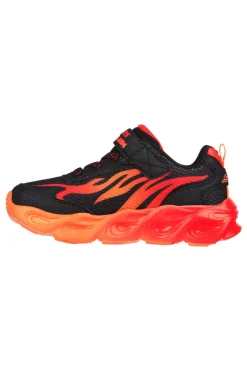 Sneakers Rosse con Fiamme da Bimbi Skechers Thermo Flash-Heat Flux