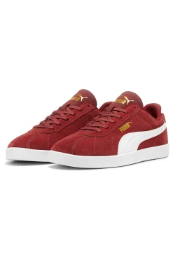Sneakers rosse con logo bianco Puma Club II