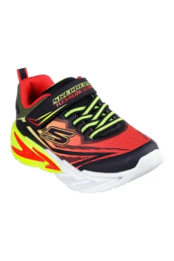 Sneakers rosse con luci chiusura a strappo Skechers Flex-Glow Ultra