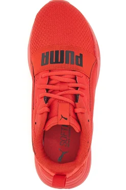 Sneakers Rosse Con Tomaia In Mesh Puma Wired Run Pure Jr