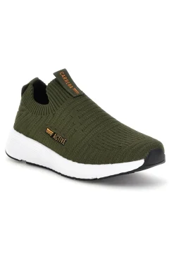 Sneakers slip on verdi con tomaia elasticizzata Carrera CAM31201F7500