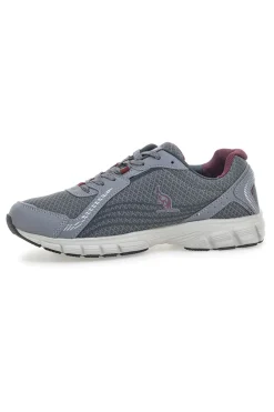Sneakers Sportive Grigie e Bordeaux AUSTRALIAN AU24M110