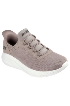 Sneakers Taupe Hands Free Slip-ins Skechers BOBS Sport Squad Chaos Daily Inspiration